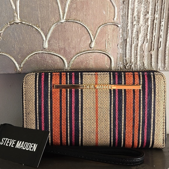 Steve Madden Handbags - Steve Madden Multicolor Striped Wallet/Wristlet